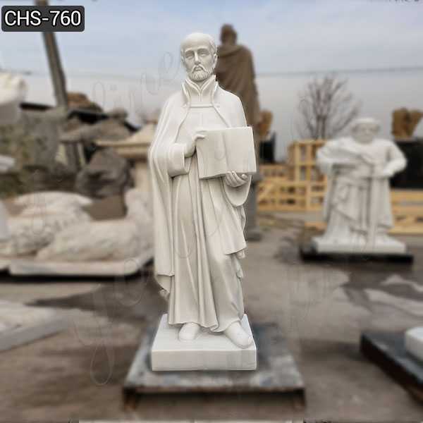 Religious Full Size Marble St. Ignatius of Loyola Statue Supplier CHS-760