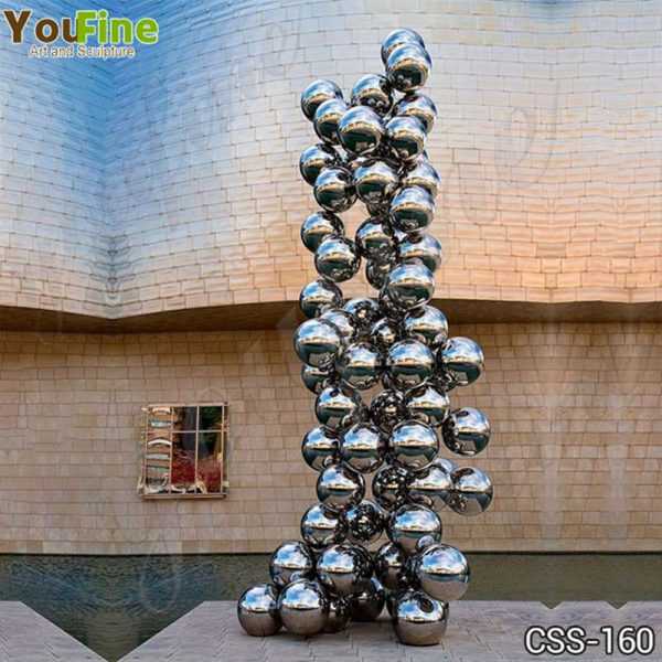 Stainless Steel Ball Sculpture Guggenheim Museum Bilbao Artwork Replica