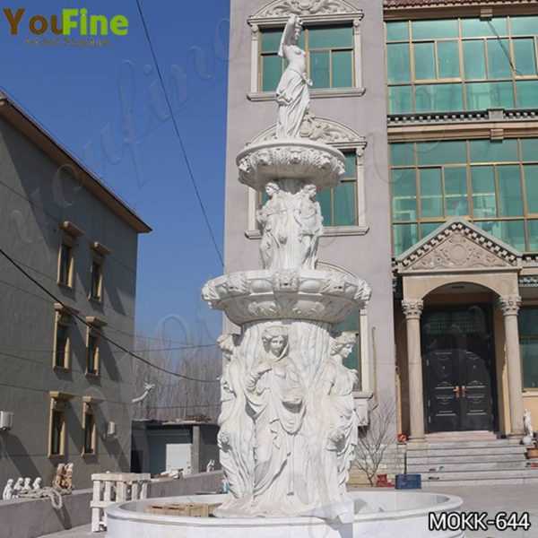 Tiered Garden Marble Statuary Fountain Factory Supply