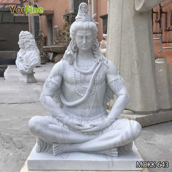 White Marble Shiva Statue