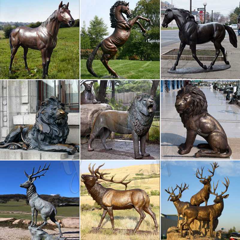 antique bronze deer statue for sale