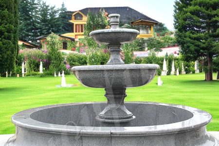 Outdoor Black Granite Water Fountain Manufacturers MOKK-666