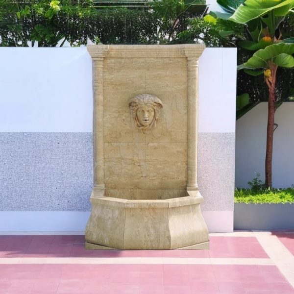 marble Medusa Head Wall Fountain