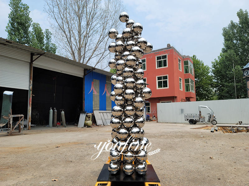 metal sphere ball sculpture finished by YouFine (2)