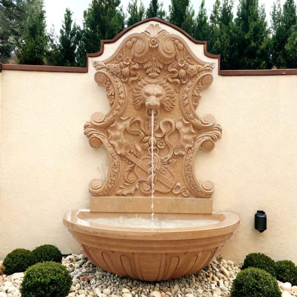 modern outdoor wall fountain