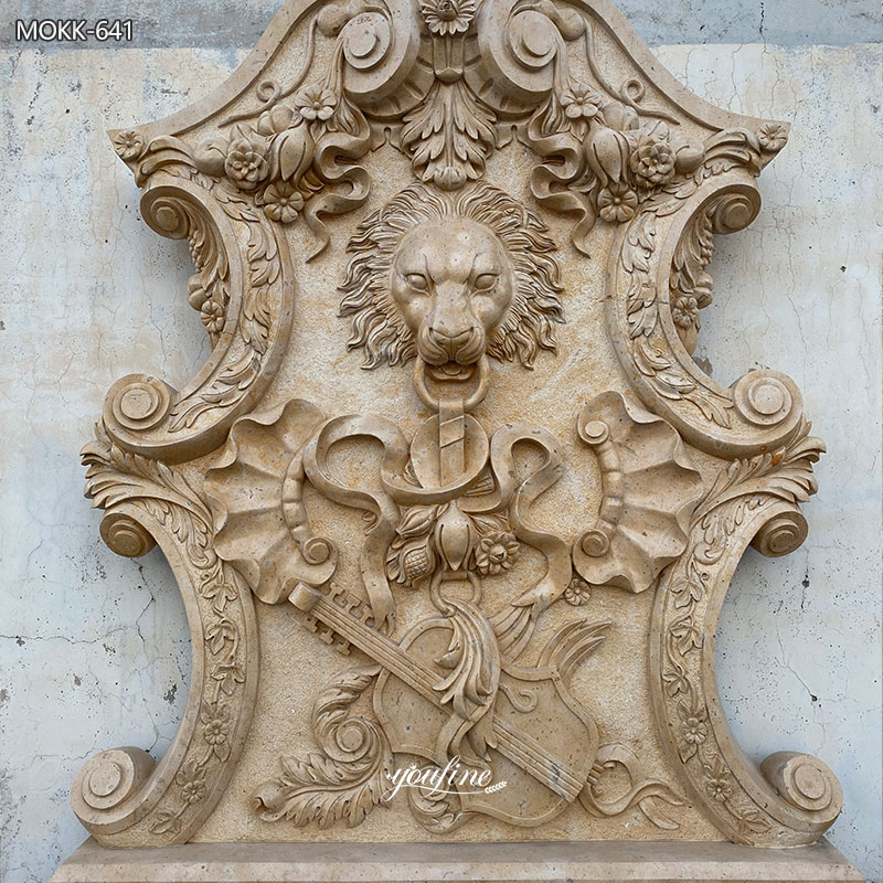moderne buitenfontein met waterwand detail
