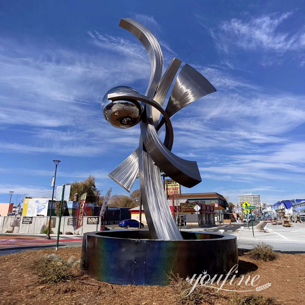 modern outdoor urban art sculpture for public decor
