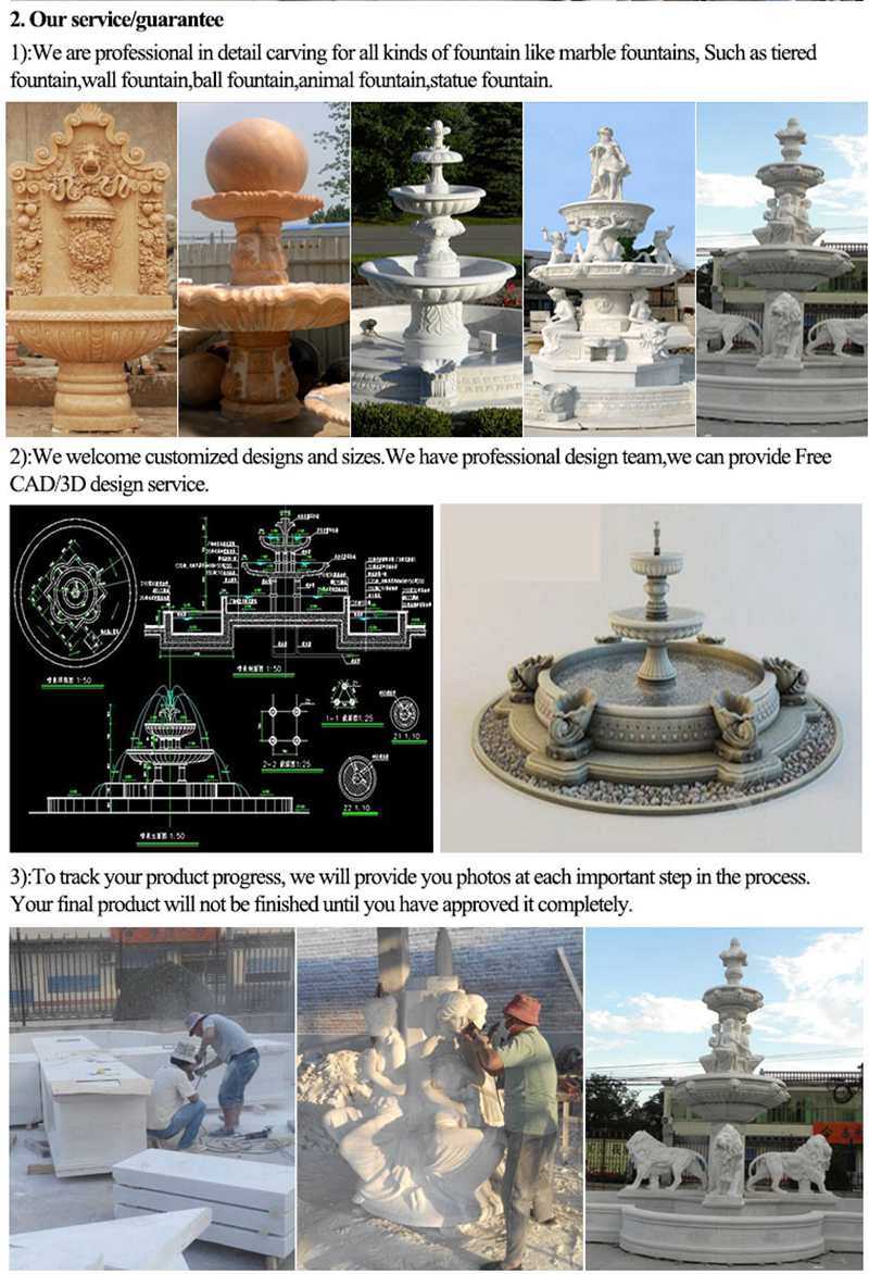 process of Outdoor Marble Water Wall Fountain
