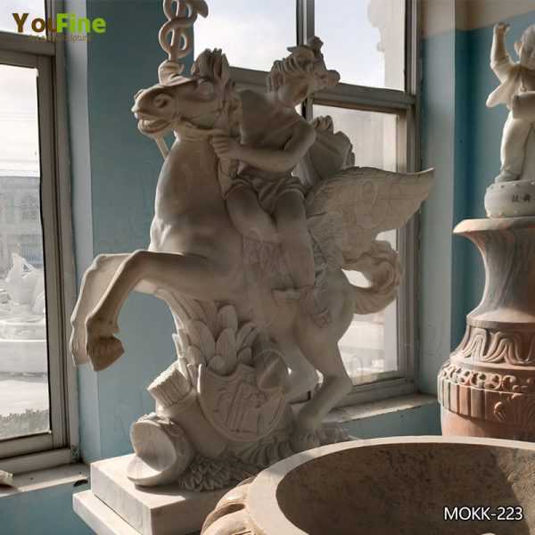 sculptures of Mercury riding Pegasus in Tuileries