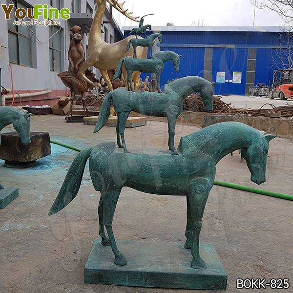 Antique Bronze Metal Horse Sculpture Design