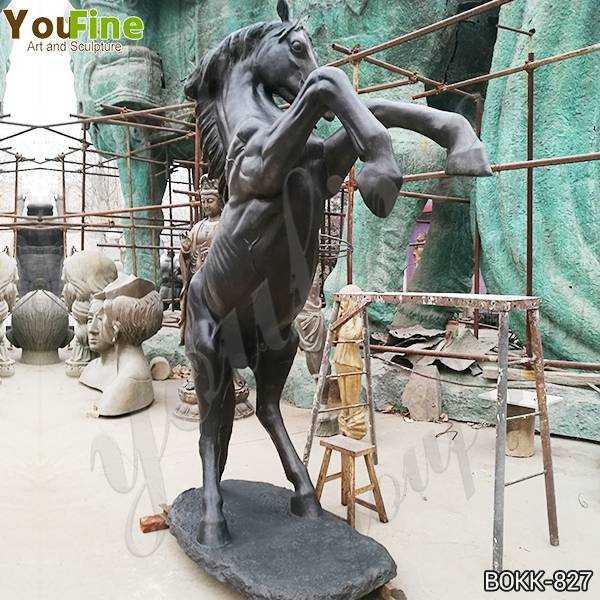Black Bronze Jumping Horse Sculpture Suppliers