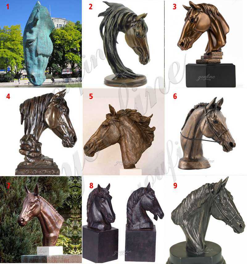 Bronze Horse Head Statue Manufacturer