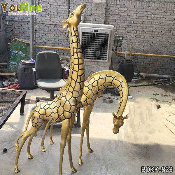 Large Bronze Metal Giraffe Garden Statues Wholesale BOKK823You Fine