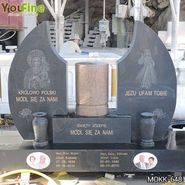 High Quality Church Granite Tombstone for Cemetery Suppliers MOKK-648