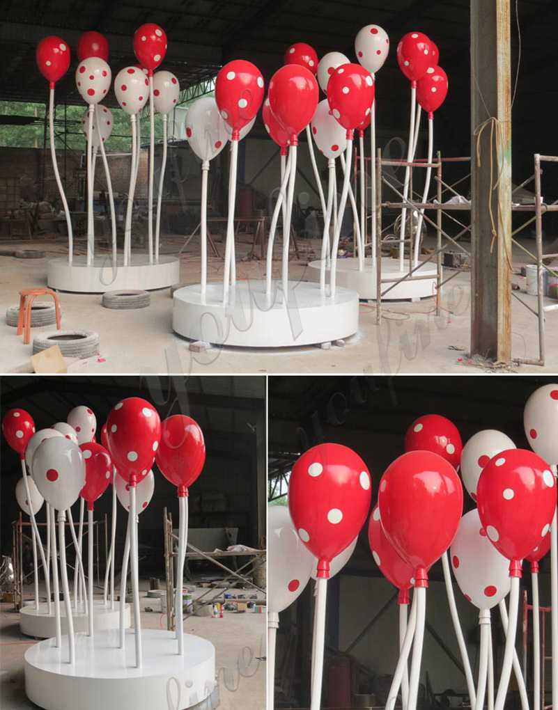 Colorful Outdoor Stainless Steel Balloon Sculptures for Sale