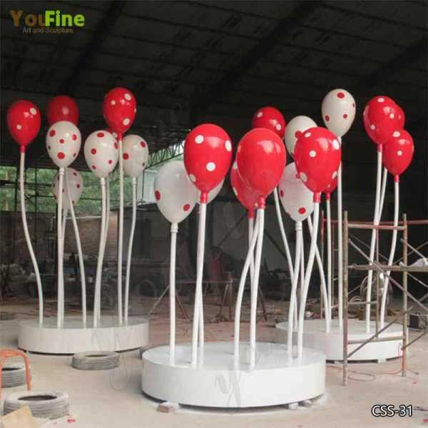 Colorful Outdoor Stainless Steel Balloon Sculptures for Sale CSS-31