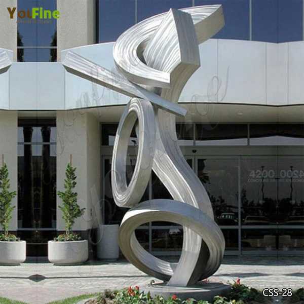 Contemporary Modern Abstract Stainless Metal Sculpture Manufacturers