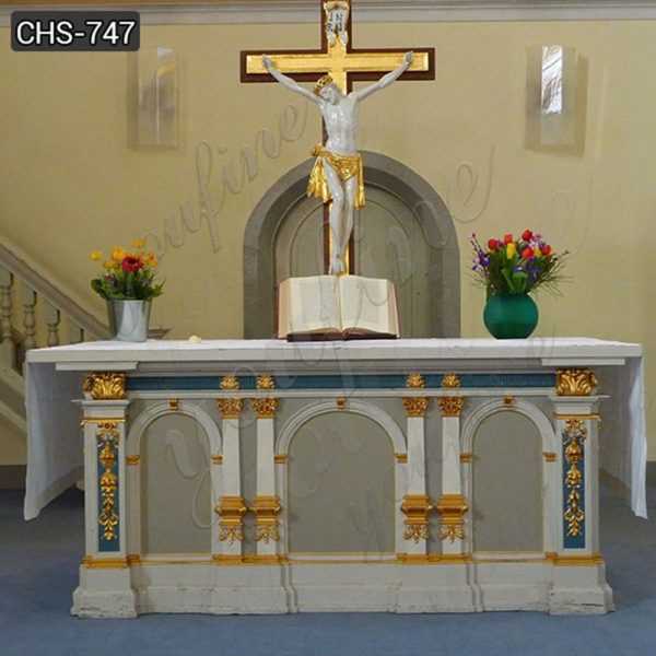 Custom Made Catholic Church Marble Altar Table for Sale