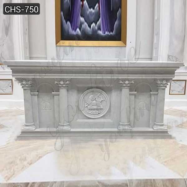 Customized Religious Marble Altar Table Factory Suppliers