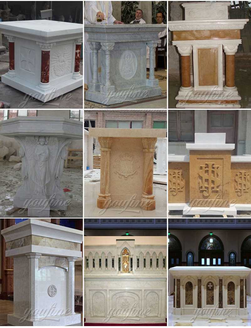 Customized Religious Marble Altar Table Factory