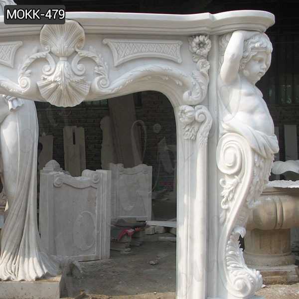 French Style White Marble Fireplace Surround Suppliers