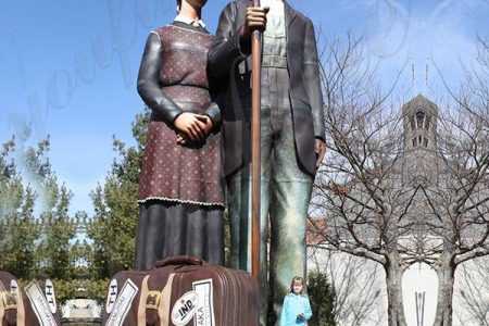 Giant Outdoor Brozne Old Couples Statue Grounds for Sculpture for Sale BOKK-831