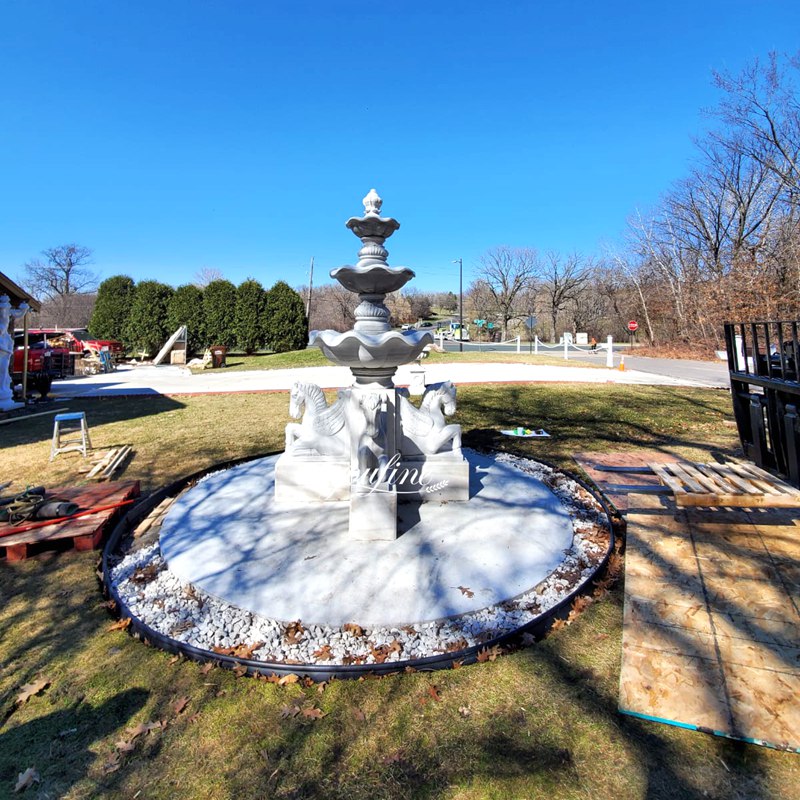 Good Feedback of Horse Statue Fountain from American Client