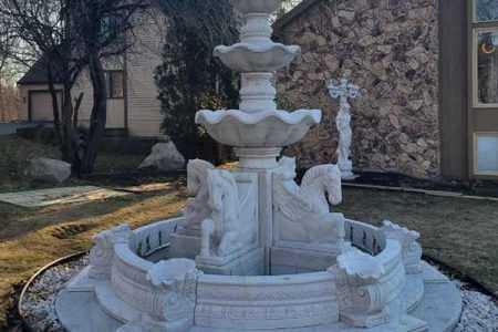 Good Feedback of Hot Selling Tiered Marble Water Fountain from American Client