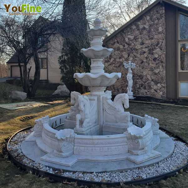 Good Feedback of Hot Selling Tiered Marble Water Fountain from American Client