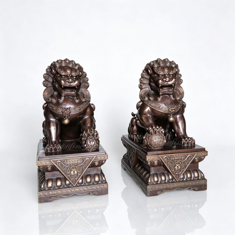 Casting Large Asian Lion Statue BOKK-840