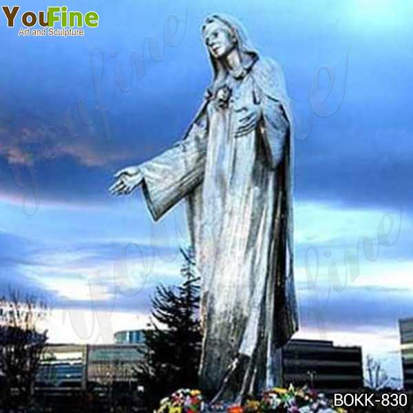 Large Famous Our Lady of Peace Shrine Bronze Statue for Sale