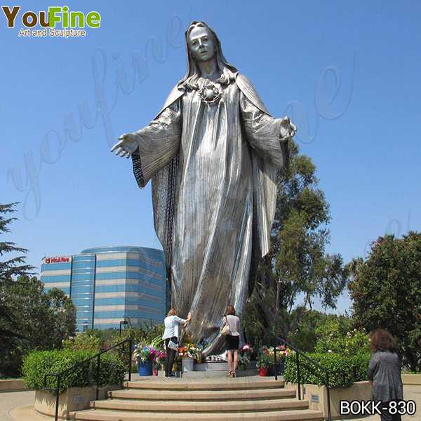 Large Famous Our Lady of Peace Shrine Bronze Statue