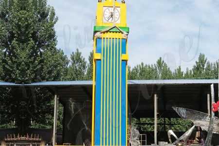 Large Modern Stainless Steel Abstract Clock Sculpture Suppliers CSS-125