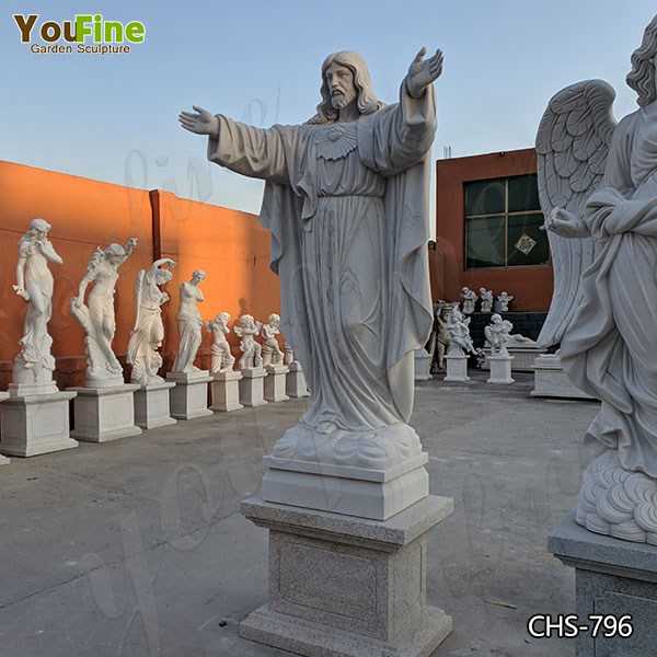 Large Outdoor Marble Jesus Statue with Hands Open Suppliers