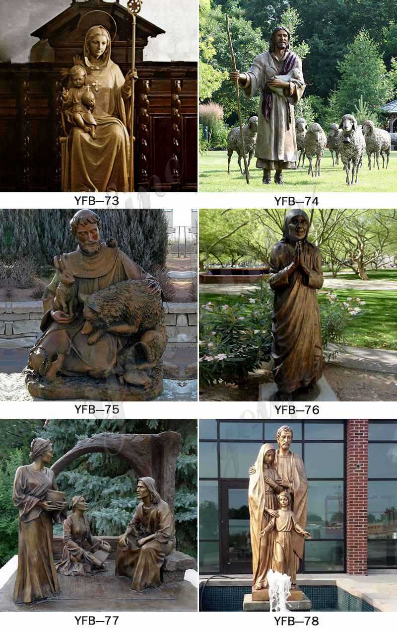 Life Size Bronze Saint Joseph Garden Statue Suppliers