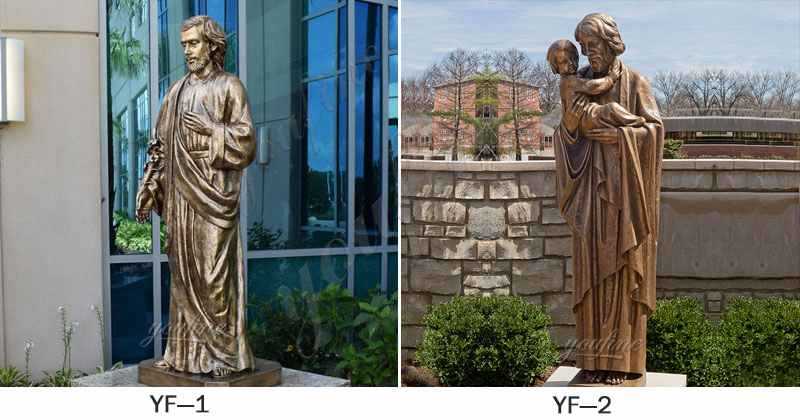 Life Size Bronze Saint Joseph Garden Statue