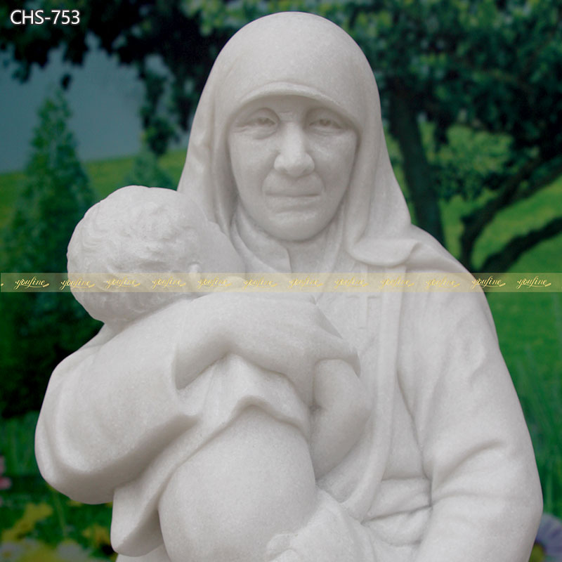 Marble St. Teresa of Calcutta with Children Statue