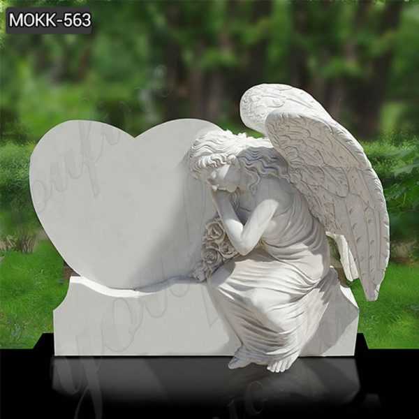 Marble and Granite Weeping Angel Statue Headstone Wholesale