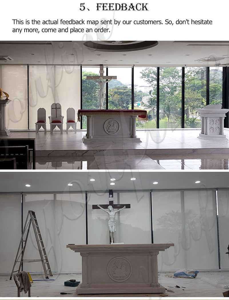 Modern Church Marble Altar Table Design for Sale