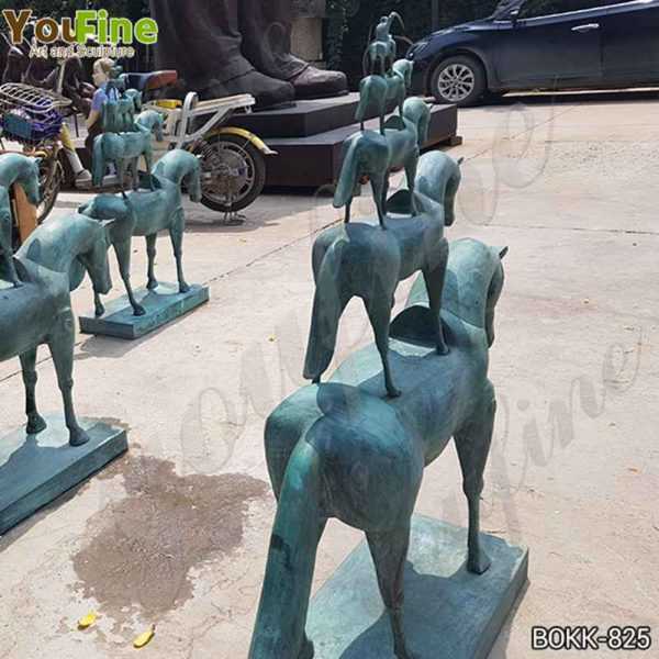 New Antique Bronze Metal Horse Sculpture Design