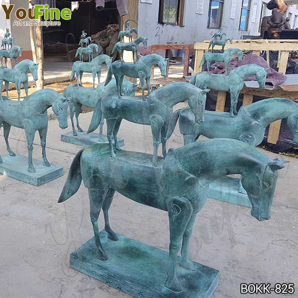 New Antique Bronze Metal Horse Sculpture Design for Sale