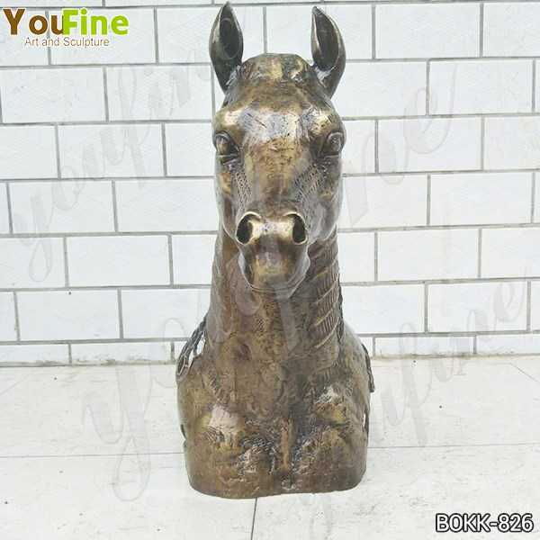 New Design Solid Bronze Horse Head Statue