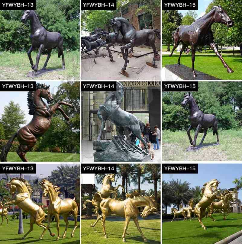 New Design Solid Bronze Horse Statue Manufacturer