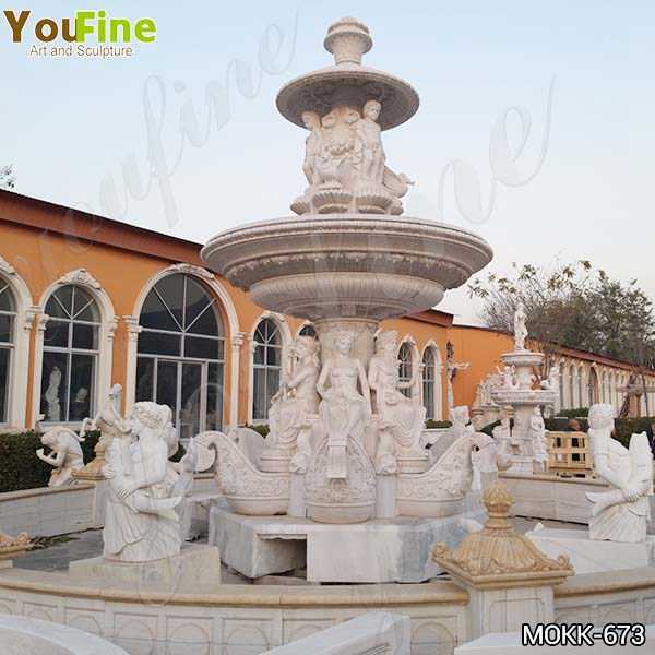 Outdoor Large Greek Marble Statue Water Fountain for Sale