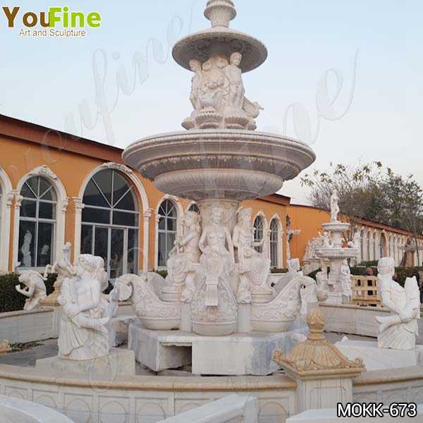 Outdoor Large Greek Marble Statue Water Fountain