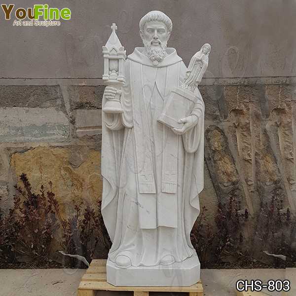 Outdoor Religious Saint Marble Statue for the Garden for Sale