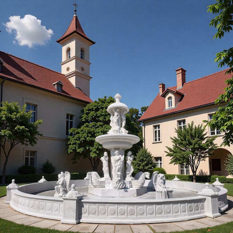 Musical Four Seasons Goddess and Angel Sculpture Greek Fountain MOKK-673