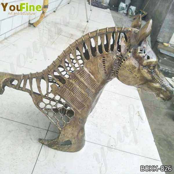 New Design Solid Bronze Horse Head Statue Manufacturer BOKK-826