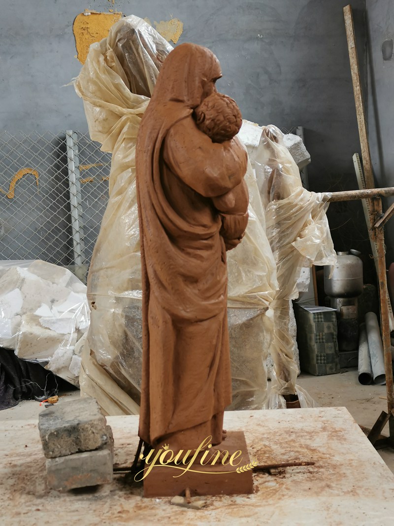St. Teresa of Calcutta with Children clay model