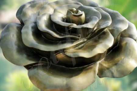 Beautiful Stainless Steel Flower Garden Sculpture Factory CSS-167